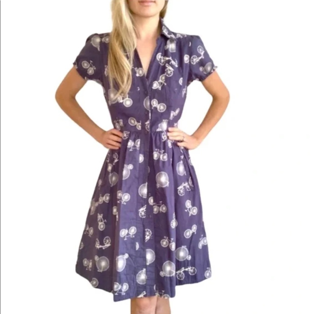 Anthropologie Porridge Bike Dress